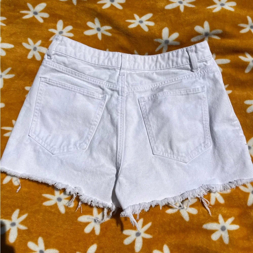 Harper Heritage High Waisted White Denim Jean Shorts Size 29 High Rise